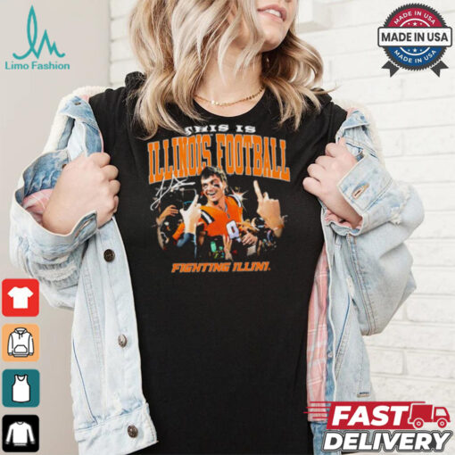 Illinois Fighting Illini Luke Altmeyer this is Illinois Football signature shirt