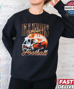 Illinois Football Helmet Vintage Traditions t shirt