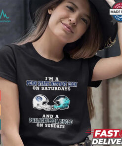 I’m A Penn State Nittany Lion On Saturdays And A Philadelphia Eagle On Sundays Helmet Shirt