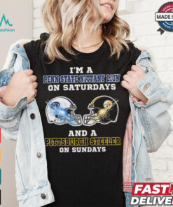 I’m A Penn State Nittany Lions On Saturdays And A Pittsburgh Steelers On Sundays Helmet Shirt, hoodie, sweater, long sleeve and tank top I’m A Penn State Nittany Lions On Saturdays And A Pittsburgh Steelers On Sundays Helmet Shirt