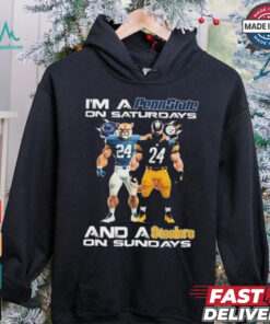 I’m A Penn State Nittany Lions On Saturdays Pittsburgh Steelers On Sundays t shirt