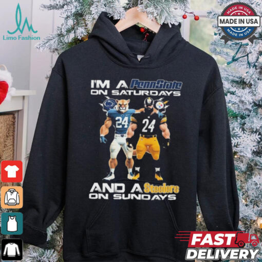 I’m A Penn State Nittany Lions On Saturdays Pittsburgh Steelers On Sundays t shirt