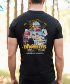 In Loving Memory Brothers Johnny Gaudreau 1993 2024 & Matthew Gaudreau 1994 2024 Thank You For The Memories T Shirt