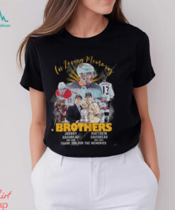 In Loving Memory Brothers Johnny Gaudreau 1993 2024 & Matthew Gaudreau 1994 2024 Thank You For The Memories T Shirt