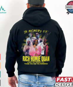 In Memory Of Rich Homie Quan 1989 2024 Thank You For The Memories T Shirt