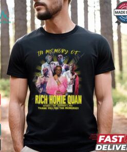 In Memory Of Rich Homie Quan 1989 2024 Thank You For The Memories T Shirt