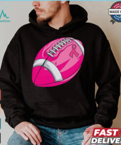 In October We Wear Pink Football Breast Cancer Awareness Tie Dye T Shirt