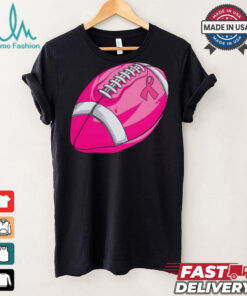 In October We Wear Pink Football Breast Cancer Awareness Tie Dye T Shirt