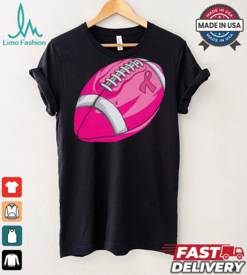 In October We Wear Pink Football Breast Cancer Awareness Tie Dye T Shirt