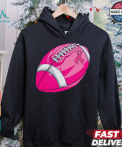 In October We Wear Pink Football Breast Cancer Awareness Tie Dye T Shirt