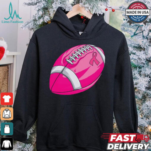 In October We Wear Pink Football Breast Cancer Awareness Tie Dye T Shirt