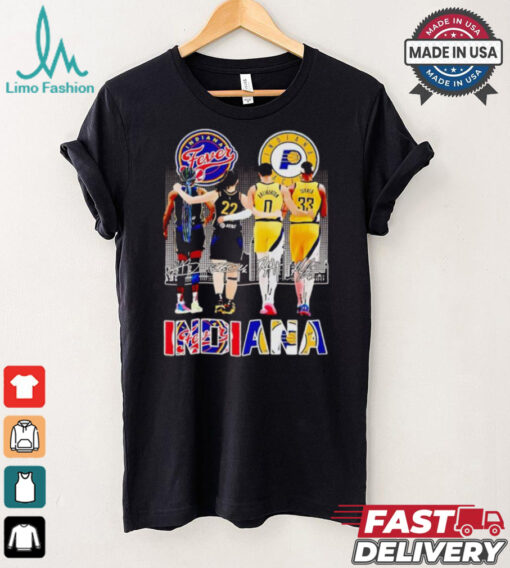 Indiana Fever Indiana Pacers deadly duo 2024 city skyline shirt