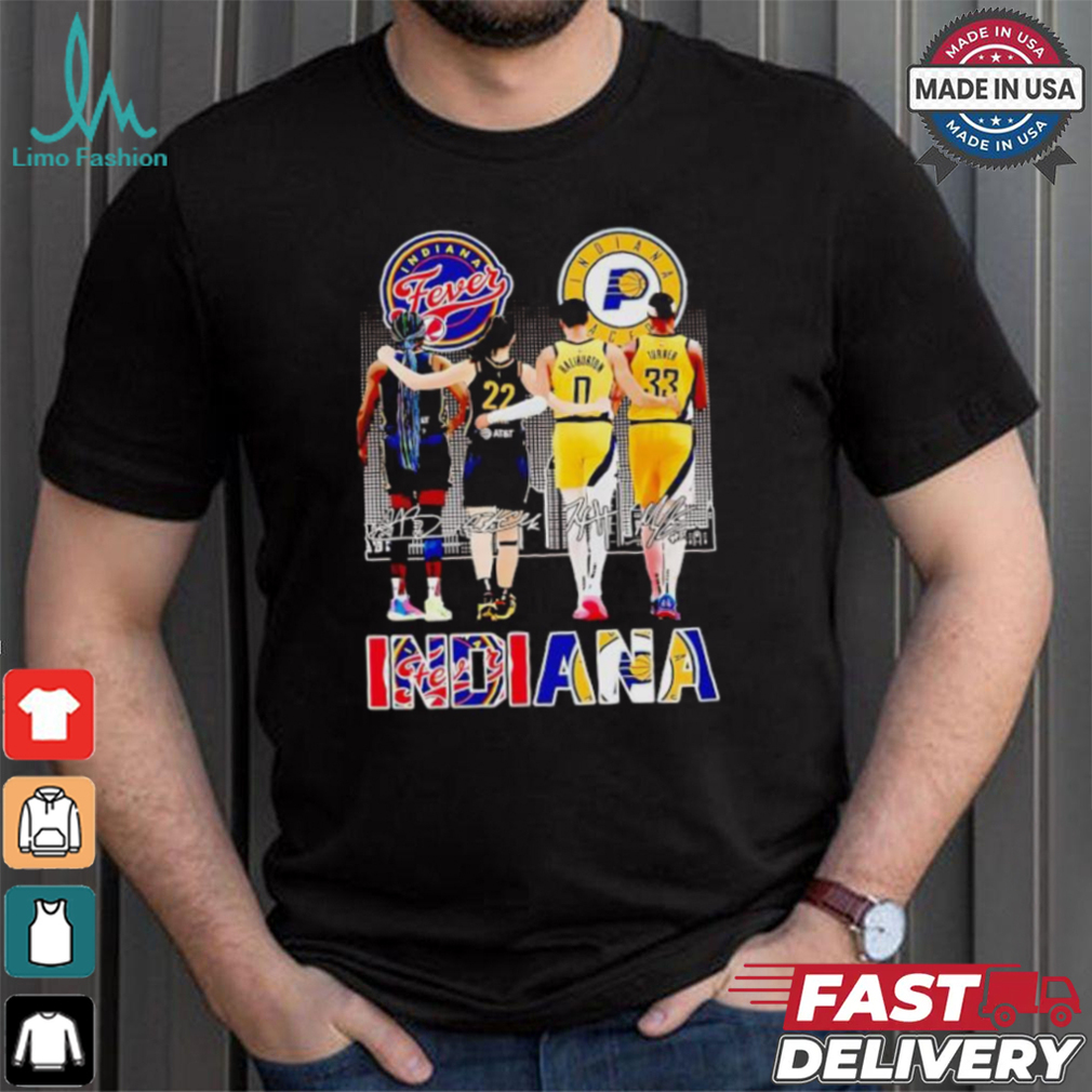 Indiana Fever Indiana Pacers deadly duo 2024 city skyline shirt Indiana Fever Indiana Pacers deadly duo 2024 city skyline shirt
