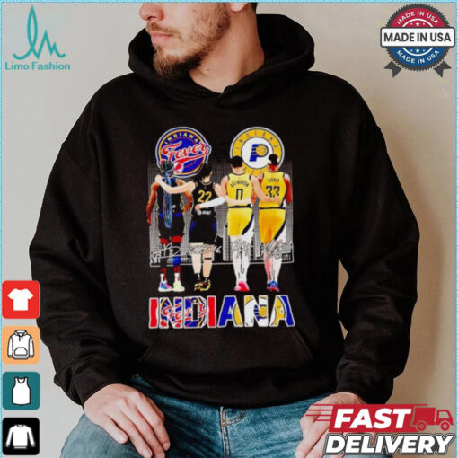 Indiana Fever Indiana Pacers deadly duo 2024 city skyline shirt
