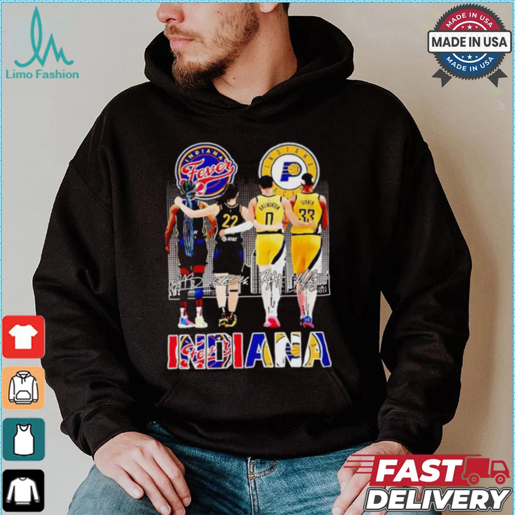 Indiana Fever Indiana Pacers deadly duo 2024 city skyline shirt Indiana Fever Indiana Pacers deadly duo 2024 city skyline shirt