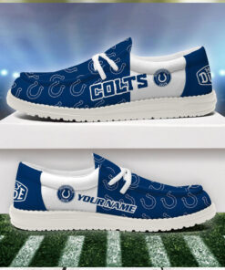 Indianapolis Colts 2024 Version Personalized Hey Dude Shoes