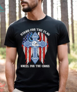 Indianapolis Colts Stand For The Flag Kneel For The Cross 2024 T shirt