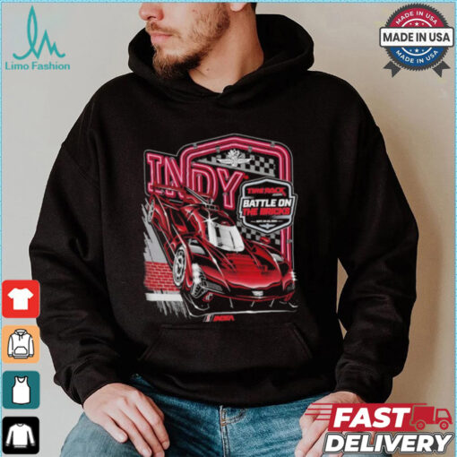 Indy 2024 Battle on the Bricks Ghost Car T Shirt