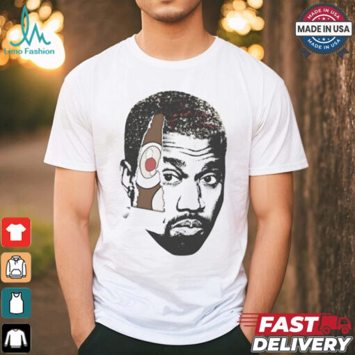 Inside Kanye West swag head shirt