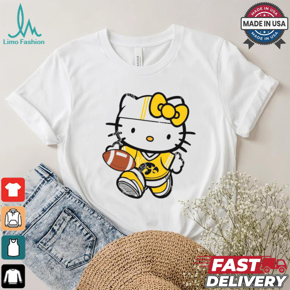 Iowa Hawkeyes Cute Hello Kitty Football shirt Iowa Hawkeyes Cute Hello Kitty Football shirt