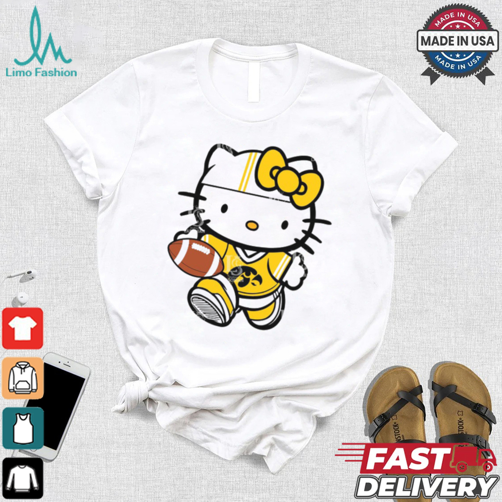 Iowa Hawkeyes Cute Hello Kitty Football shirt Iowa Hawkeyes Cute Hello Kitty Football shirt