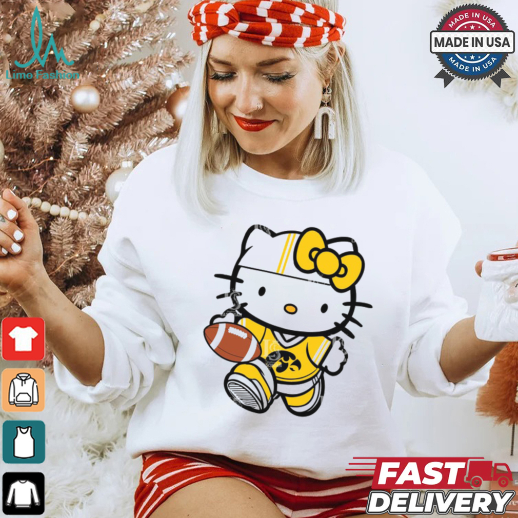 Iowa Hawkeyes Cute Hello Kitty Football shirt Iowa Hawkeyes Cute Hello Kitty Football shirt