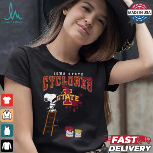 Iowa State Cyclones Snoopy Painting Shirt