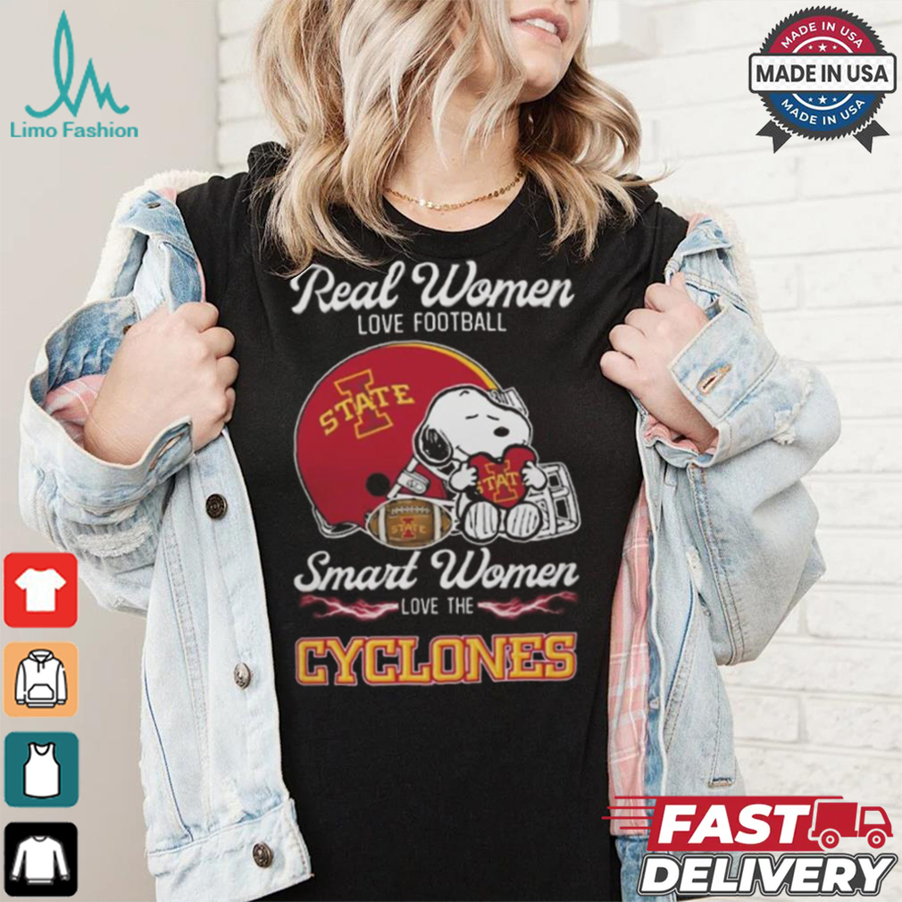Iowa State Cyclones x Snoopy Real Women Love Football Smart Women Helmet 2024 T shirt Iowa State Cyclones x Snoopy Real Women Love Football Smart Women Helmet 2024 T shirt