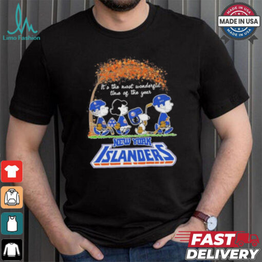 It’s The Most Wonderful Time Of The Year Peanuts Characters X New York Islanders Shirt