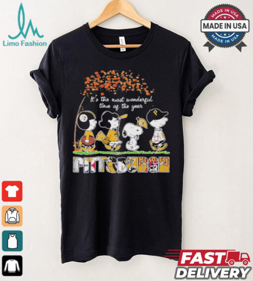 It’s The Most Wonderful Time Of The Year Peanuts Characters X Pittsburgh Sports Teams Shirt