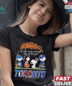 It’s The Most Wonderful Time Of The Year Peanuts Characters X Toronto Sports Teams Shirt