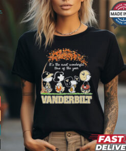 It’s The Most Wonderful Time Of The Year Peanuts Characters X Vanderbilt Commodores Shirt