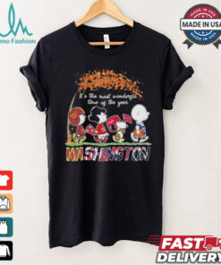 It’s The Most Wonderful Time Of The Year Peanuts Characters X Washington Sports Teams Shirt