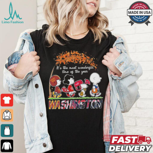 It’s The Most Wonderful Time Of The Year Peanuts Characters X Washington Sports Teams Shirt
