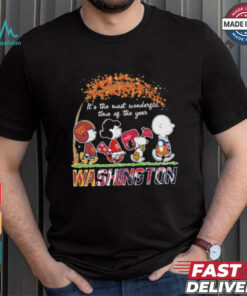 It’s The Most Wonderful Time Of The Year Peanuts Characters X Washington Sports Teams Shirt