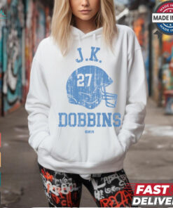 J.K. Dobbins Los Angeles C Helmet shirt