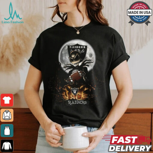 Jack Skellington Las Vegas Raiders Halloween Is Coming 2024 Shirt