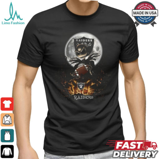 Jack Skellington Las Vegas Raiders Halloween Is Coming 2024 Shirt