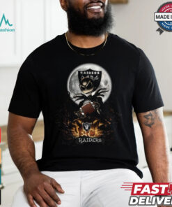 Jack Skellington Las Vegas Raiders Halloween Is Coming 2024 Shirt