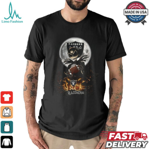 Jack Skellington Las Vegas Raiders Halloween Is Coming 2024 Shirt