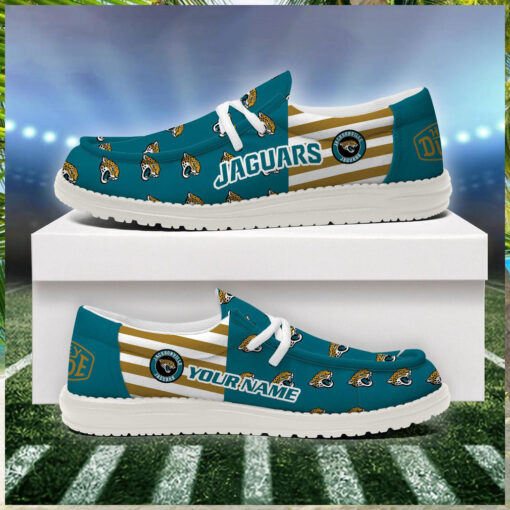 Jacksonville Jaguars 2024 Version Personalized Hey Dude Shoes