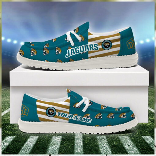 Jacksonville Jaguars 2024 Version Personalized Hey Dude Shoes