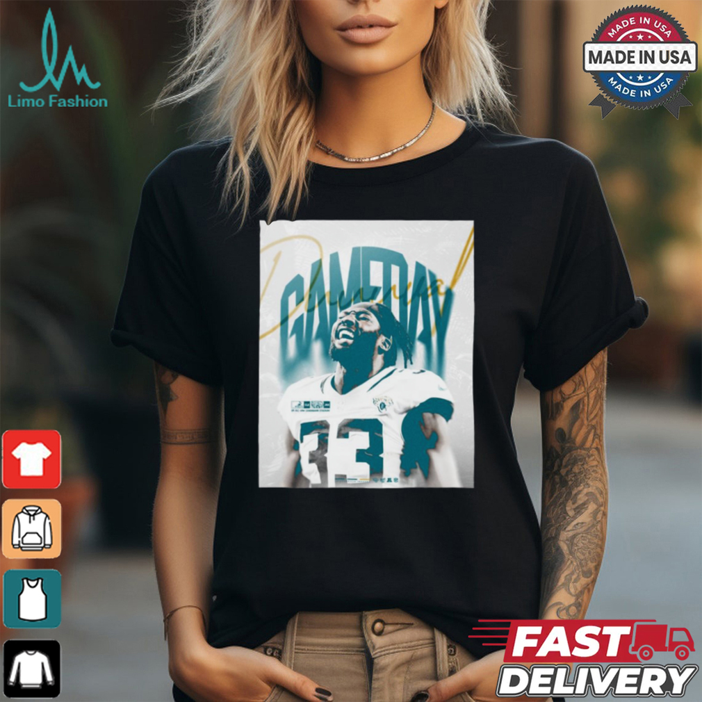 Jacksonville Jaguars NFL Devin Lloyd Gameday Poster t shirt Jacksonville Jaguars NFL Devin Lloyd Gameday Poster t shirt