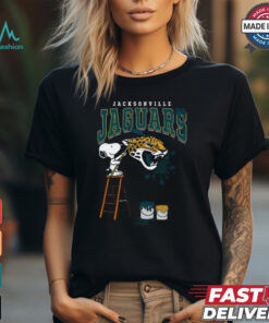 Jacksonville Jaguars Snoopy Painting Shirt, hoodie, sweater, long sleeve and tank top Jacksonville Jaguars Snoopy Painting Shirt