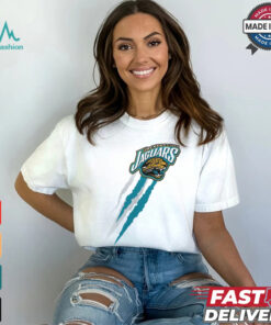 Jacksonville Jaguars Starter Retro Team Logo Color Scratch T Shirt