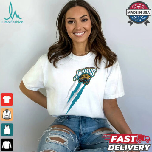 Jacksonville Jaguars Starter Retro Team Logo Color Scratch T Shirt