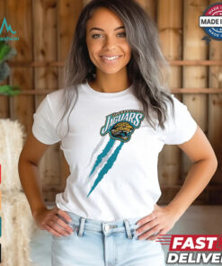 Jacksonville Jaguars Starter Retro Team Logo Color Scratch T Shirt