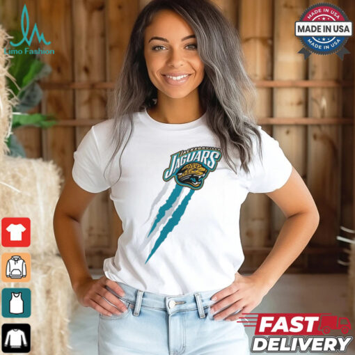 Jacksonville Jaguars Starter Retro Team Logo Color Scratch T Shirt