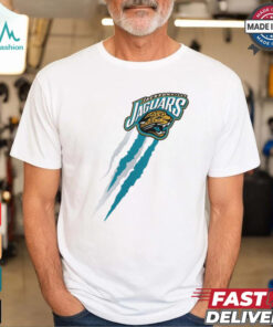 Jacksonville Jaguars Starter Retro Team Logo Color Scratch T Shirt
