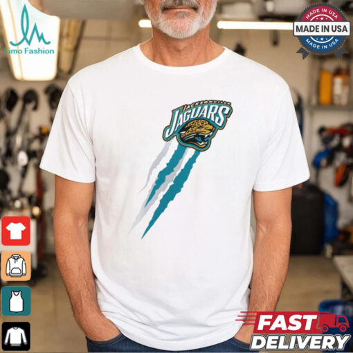 Jacksonville Jaguars Starter Retro Team Logo Color Scratch T Shirt